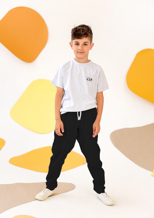 102-24	MUSLIN TROUSERS / BLACK - GOTS 