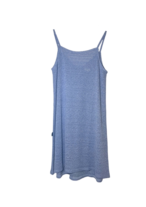 0123-24 OPENWORK SUMMER DRESS / BLUE