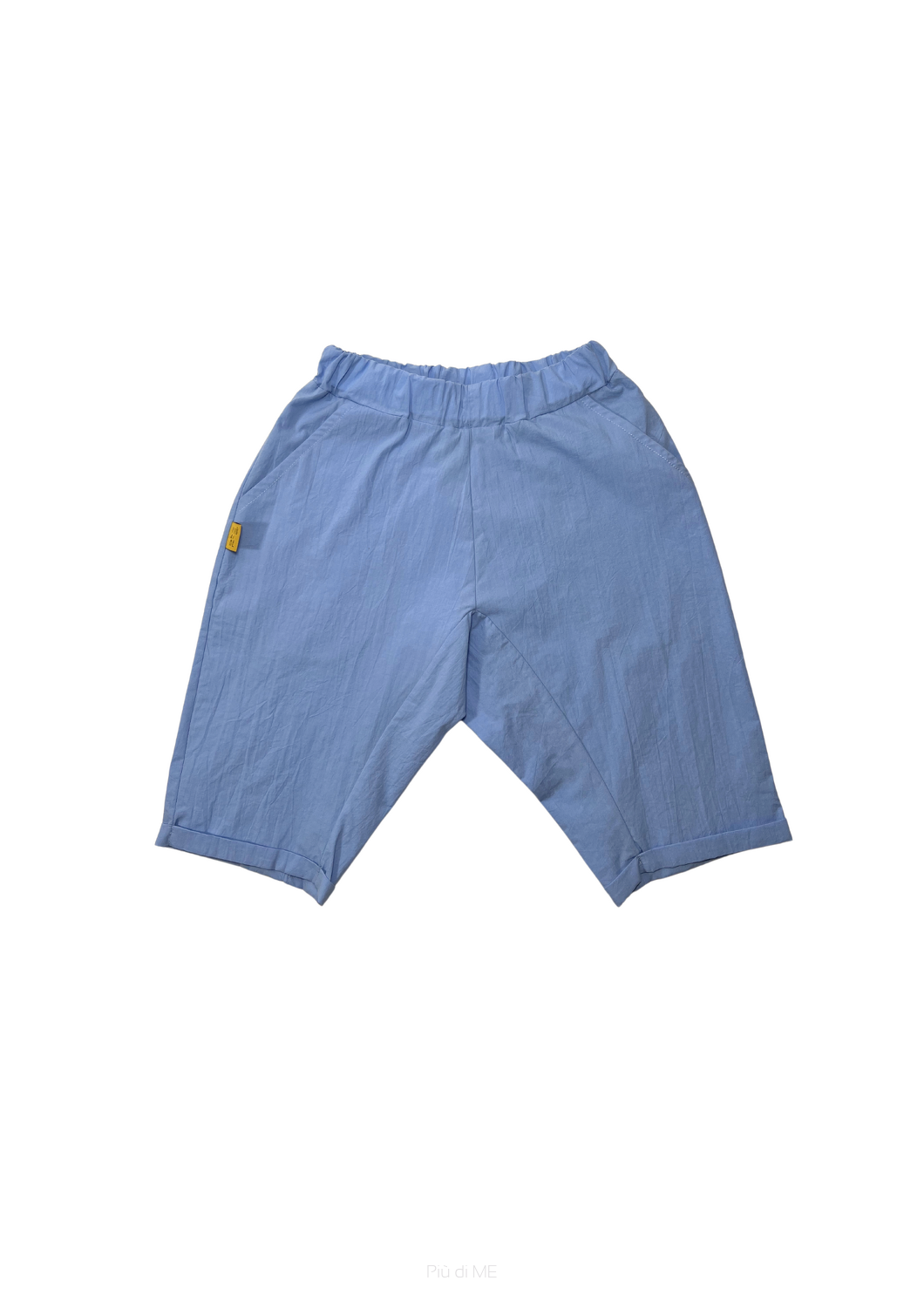 085-25 HAREM SHORTS - TONED BLUE  ( 100% COTTON )