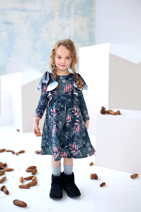 204-22 DRAGONFLY DRESS / ALASKA MOSAIC