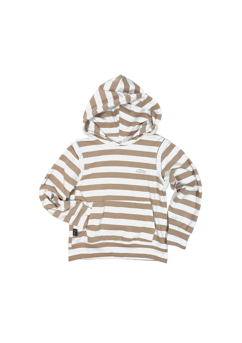 048-23 SUMMER HOODIE /  SAND STRIPES