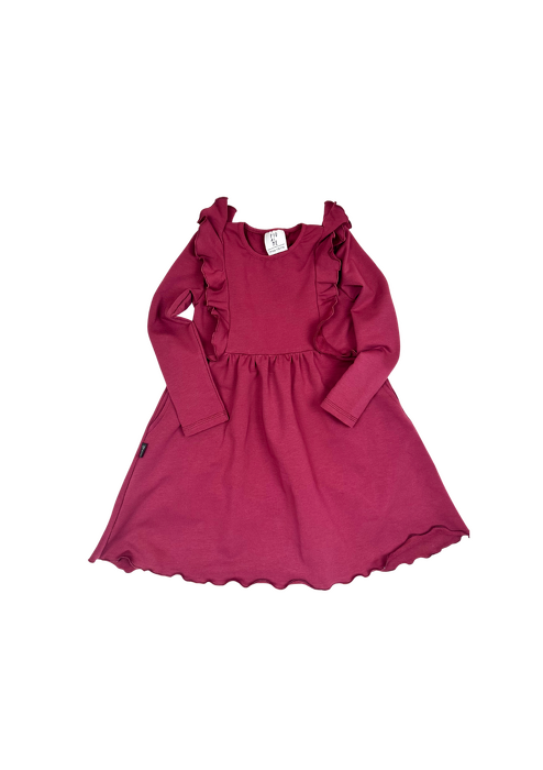 202-25 DRESS / BRICK RED