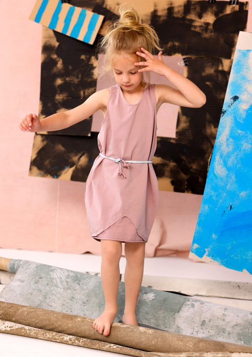 000-25 SUMMER DRESS / POWDER PINK