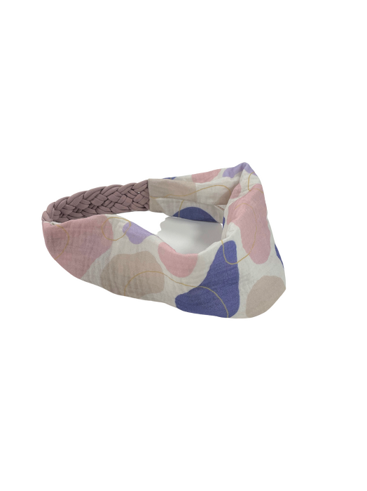 0108-24	HEADBAND MUSLIN / COLORFUL PRINT - GOTS