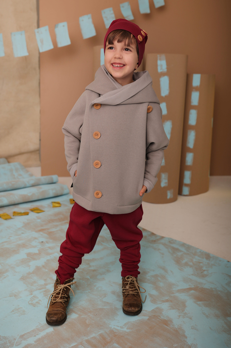 152-23 HOODIE SECRET MONK / GRAY