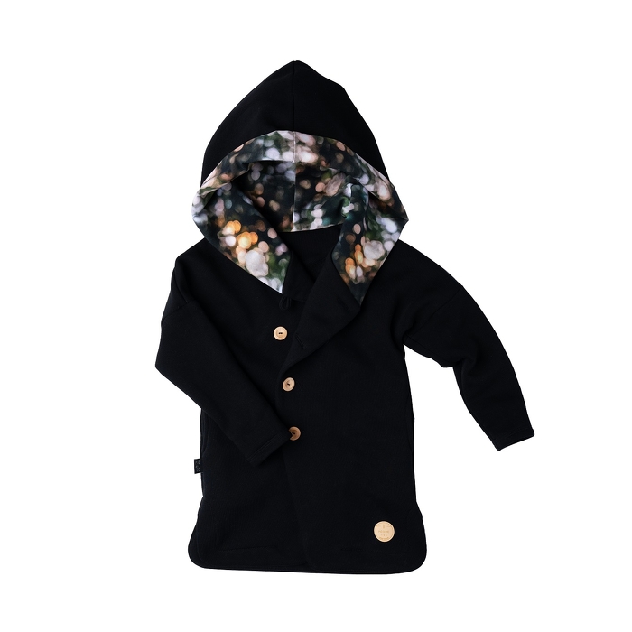 74-20 COAT SECRET MONK / black & lights