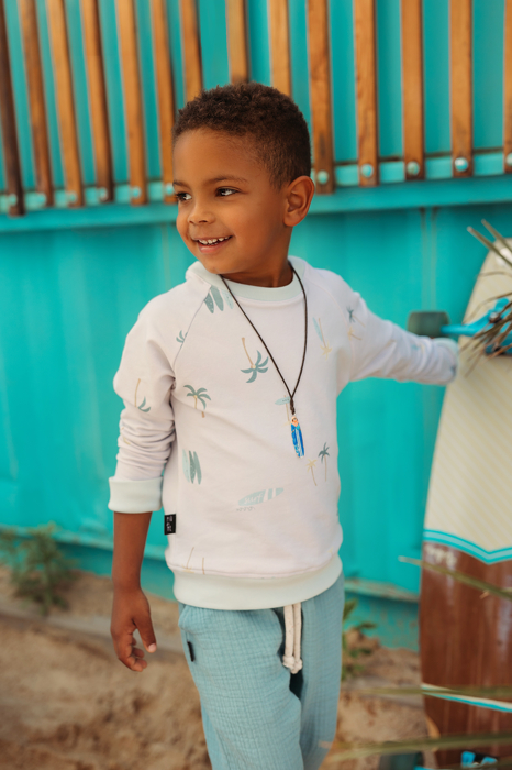 053-23 SWEATSHIRT  \ SURF PRINT 