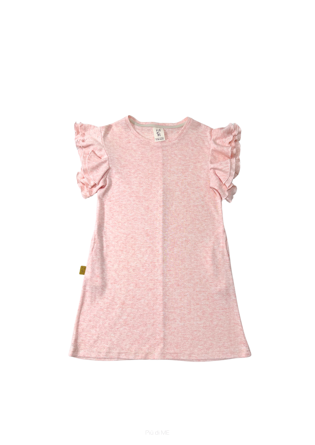 010-25 LUNA DRESS  OPENWORK - PINK MELANGE