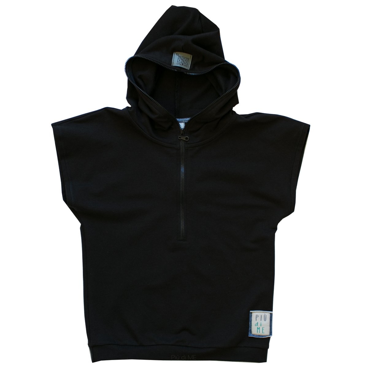1965 /  SKATE T-SHIRT wh ZIP / BLACK
