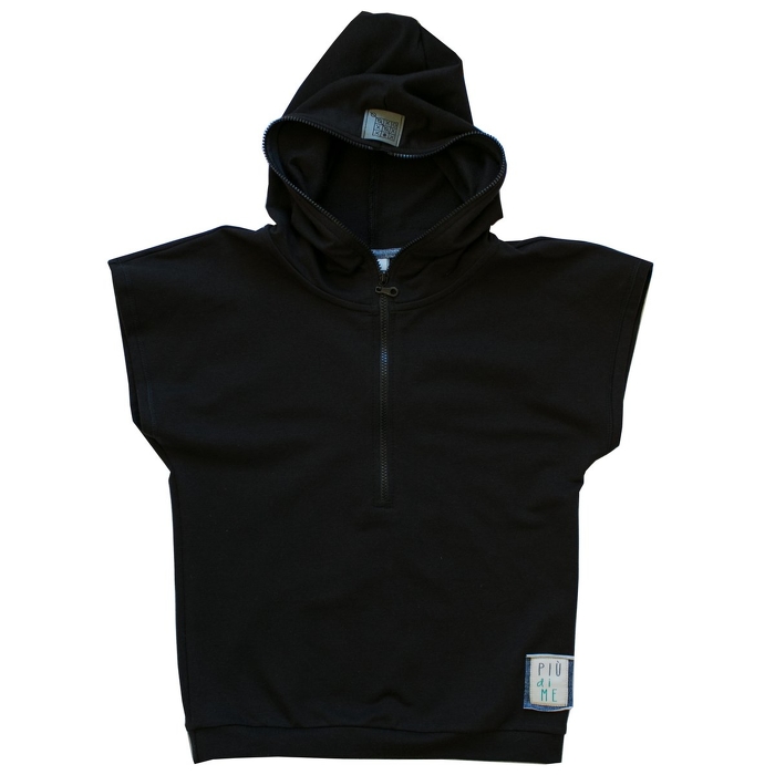 1965 /  SKATE T-SHIRT wh ZIP / BLACK