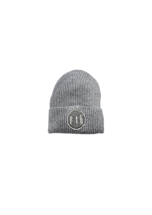 304-24	CZAPKA / BEANIE ,, PIU ''/ GRAY 100% WOOL