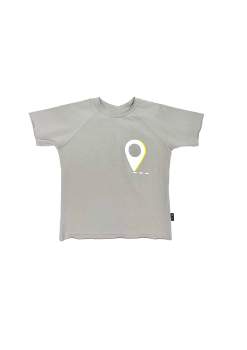 107-21 T-SHIRT "POINT" / gray