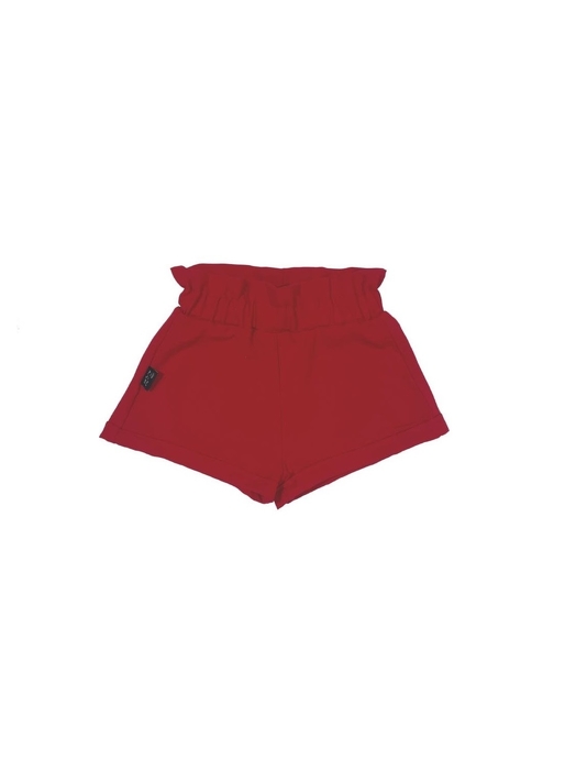 08A-21 SHORTS RED VISCOSE
