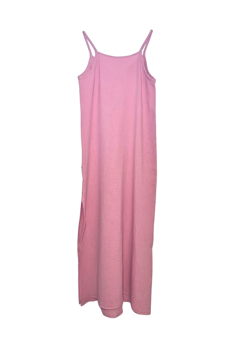 0120-24 SUMMER DRESS MUSLIN PINK - GOTS