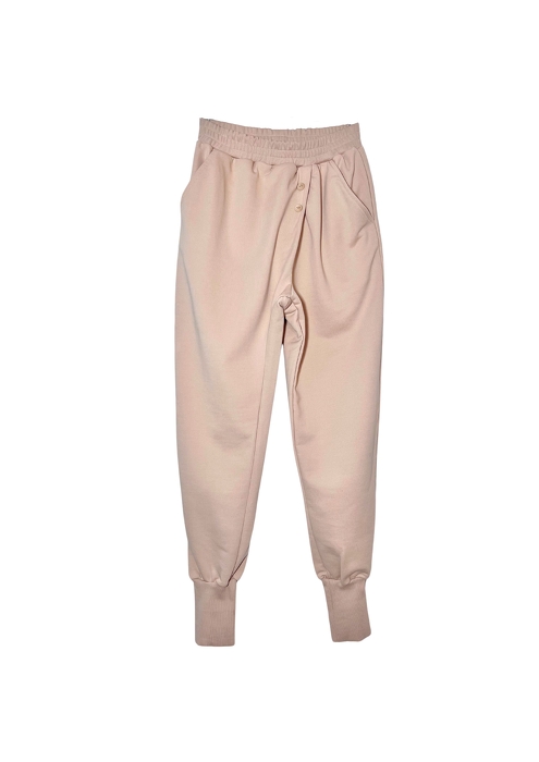 0136-24 WOMEN TROUSERS / BEIGE