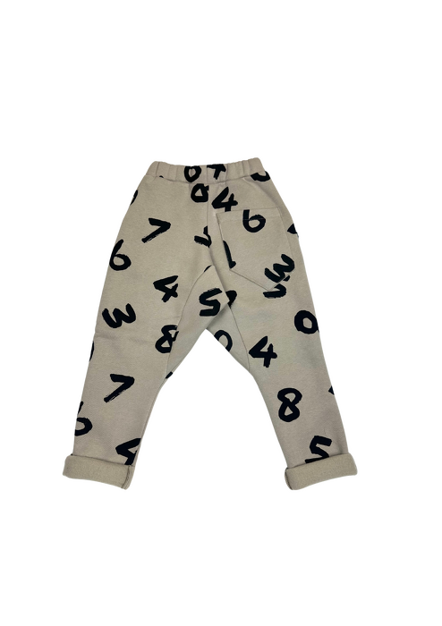 246-25 TROUSERS / BEIGE NUMBERS WARM 