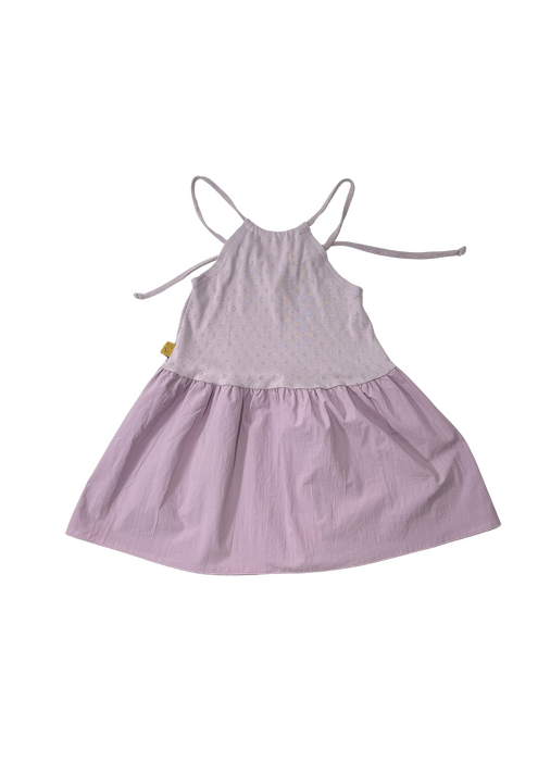 005-25 DRESS OPENWORK - VIOLET