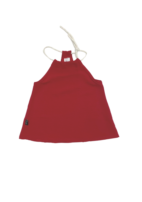 14-21 TOP  / RED CREPE