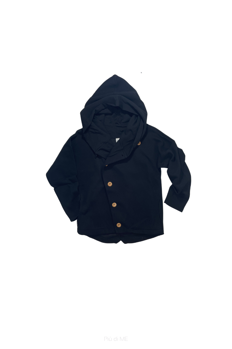 229-23 MEN HOODIE SECRET MONK / BLACK
