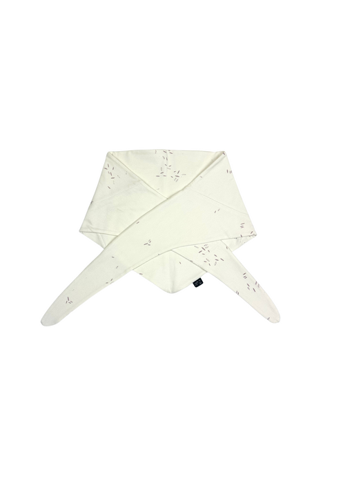 271-25 INFINITI SCARF / CREAM WITH ROSE PATTERN