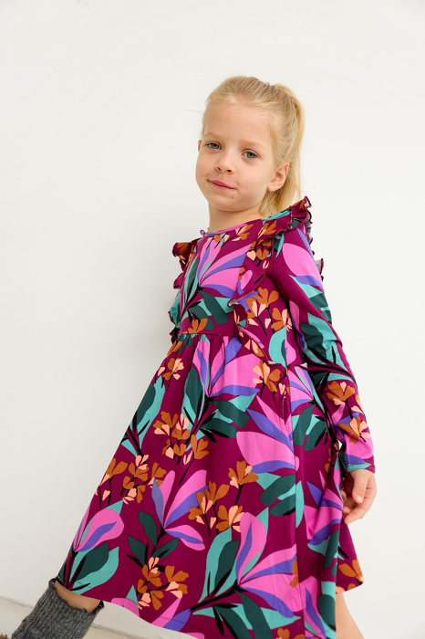 200-25 DRESS / FLOWERS PATTERN