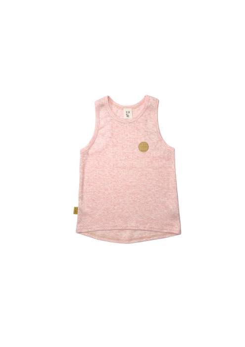 091-25 TOP- OPENWORK -PINK MELANGE