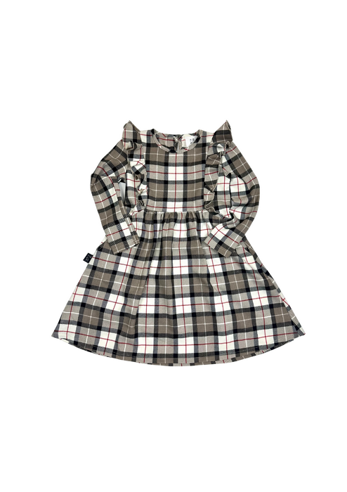 201-25 DRESS / CHEQUERED PATTERN