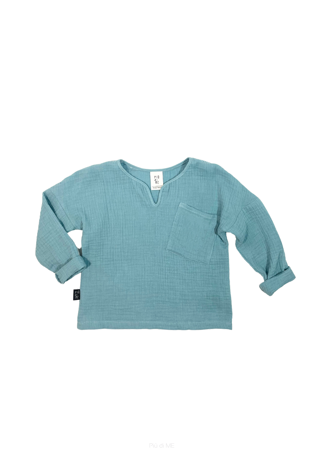 045-23 MUSLIN BLOUSE - MARITIME - GOTS