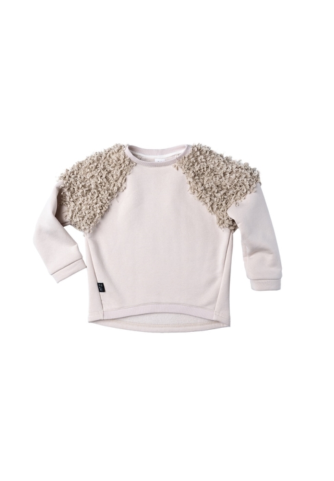 95-20 SWEATSHIRT / ecru fringe