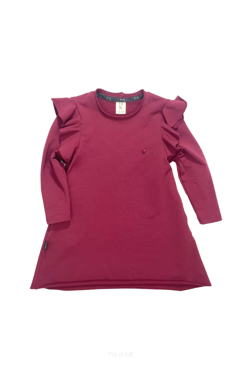 101-23 LUNA  DRESS - InCommon / BURGUNDY COLOR