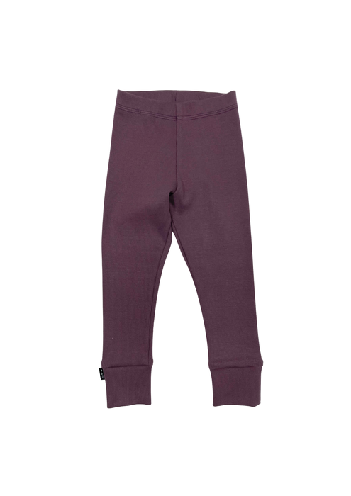 089-21 LEGGINGS - WELT / eggplant color 