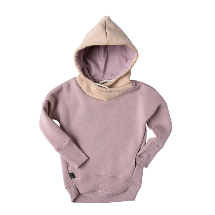 87-20 TUNIC HOODIE / soft pink  