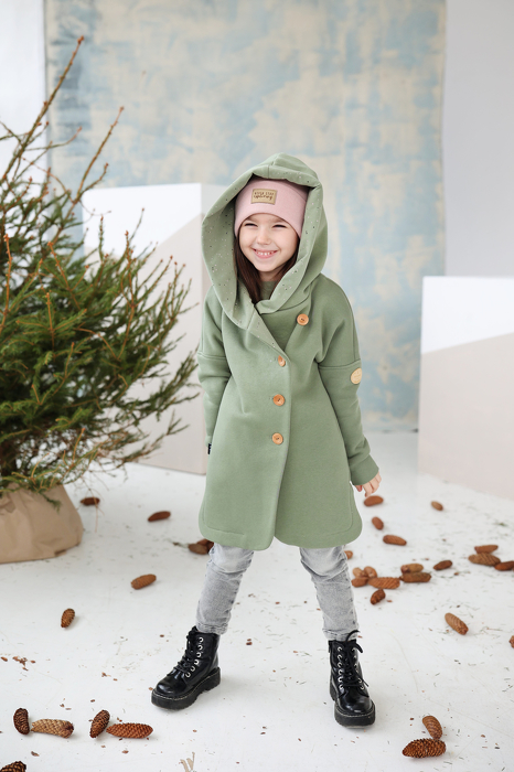 225-22 COAT SECRET MONK / OIL GREEN WH AURORA BOREALIS 