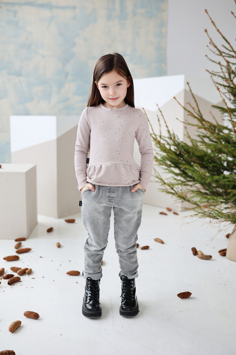 233-22  TROUSERS JEANS/ GRAY  