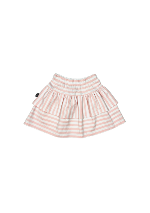 13-21 SKIRT / PEACH COLOR  STRIPES