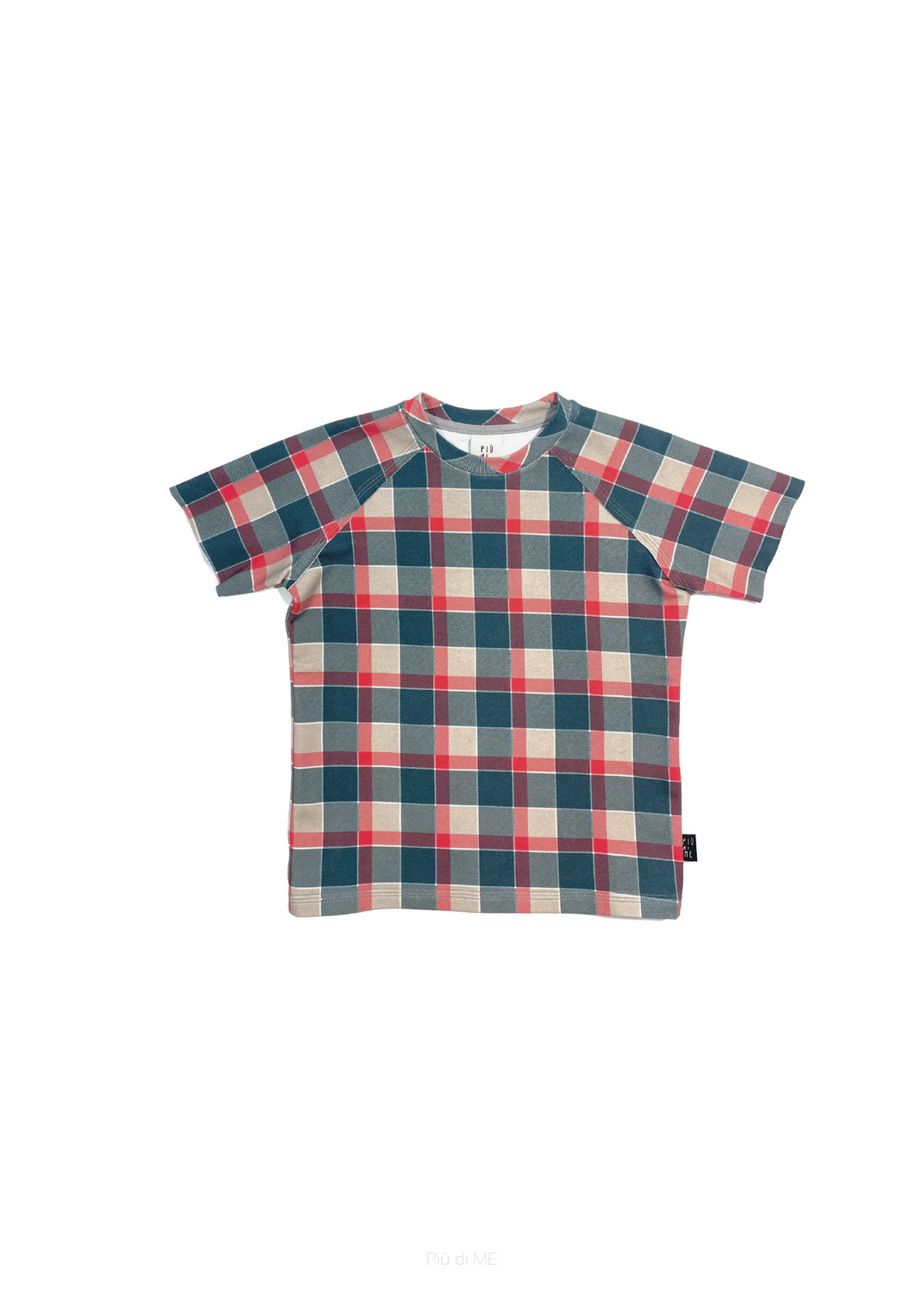 244-*22 T-SHIRT / CHECK PATTERN       