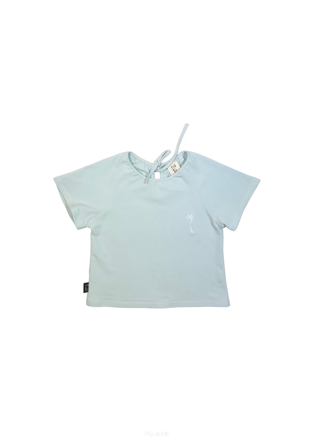 017-23 T-SHIRT -CRYSTAL BLUE  / PALM  - GOTS