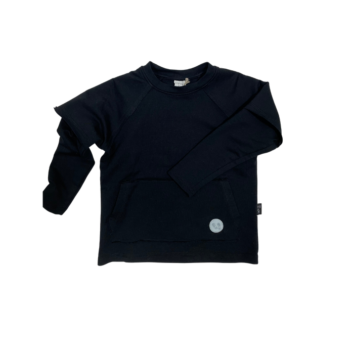 104-21 DOUBLE SWEATSHIRT / black