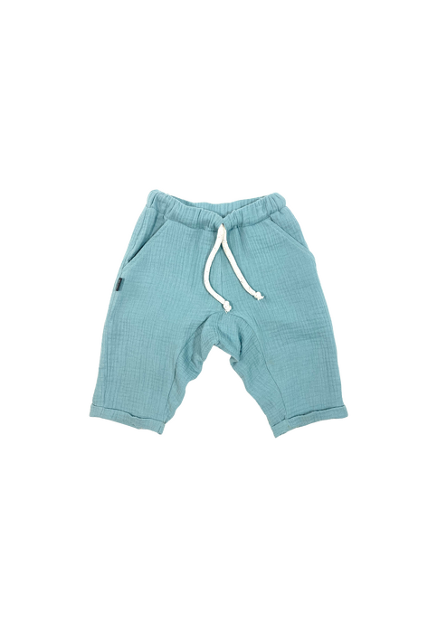 061-23 MUSLIN SHORTS / MARITIME   - GOTS