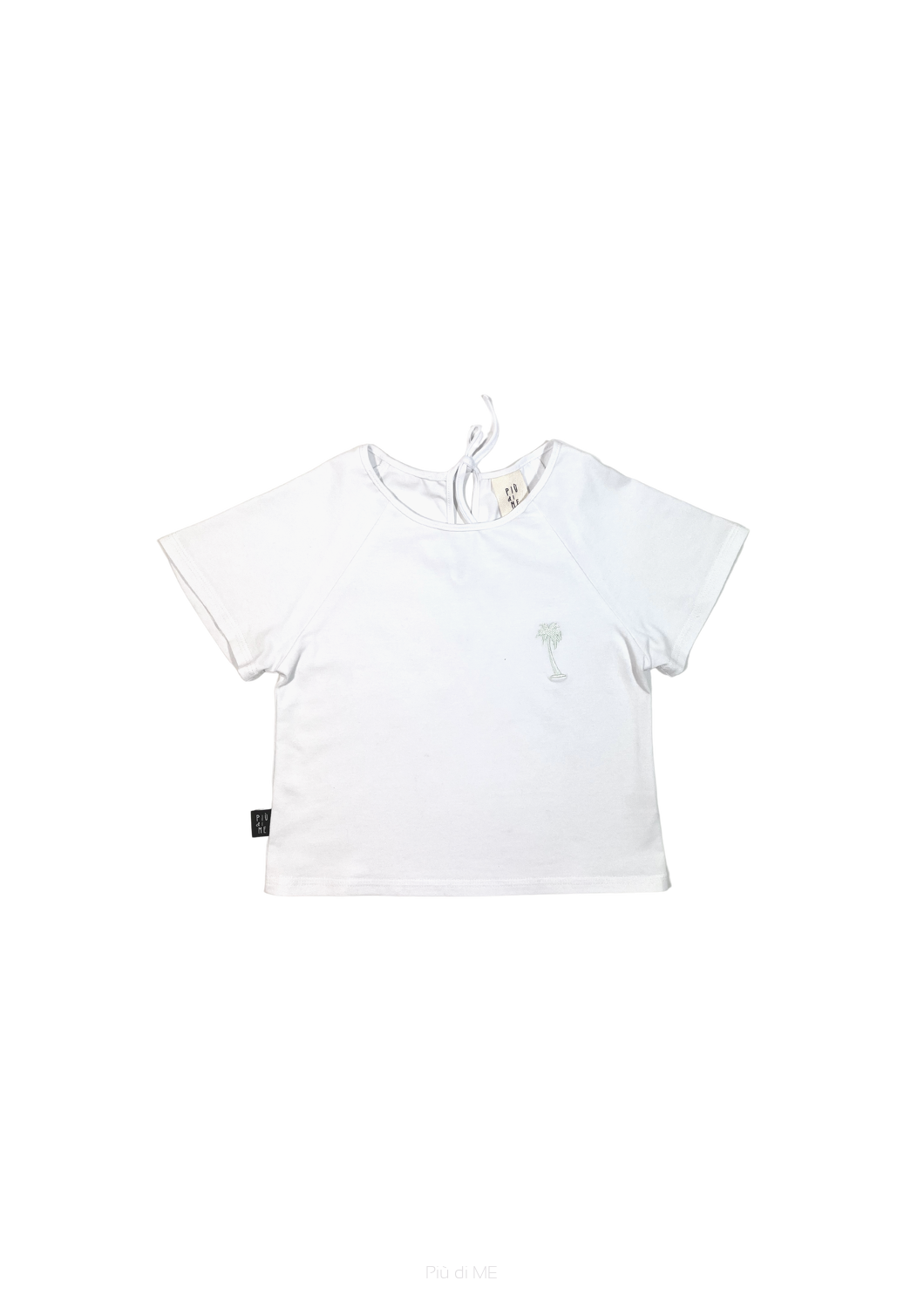 015-23 T-SHIRT WHITE / PALM - GOTS 