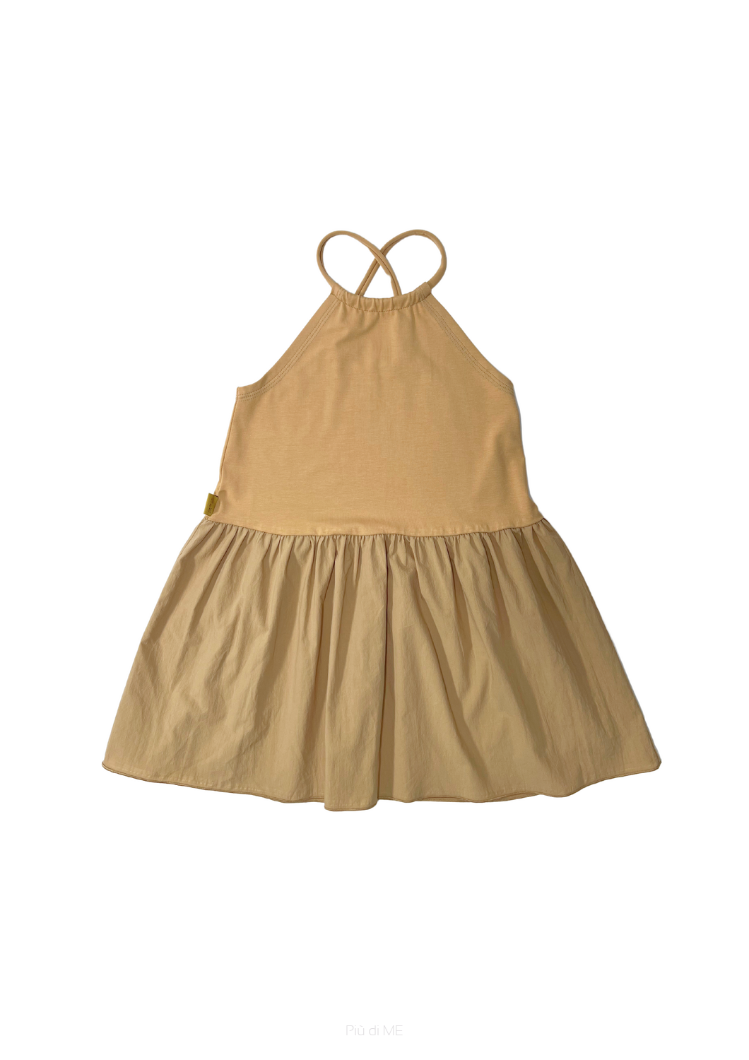 003-25 DRESS OPENWORK - OCHRE