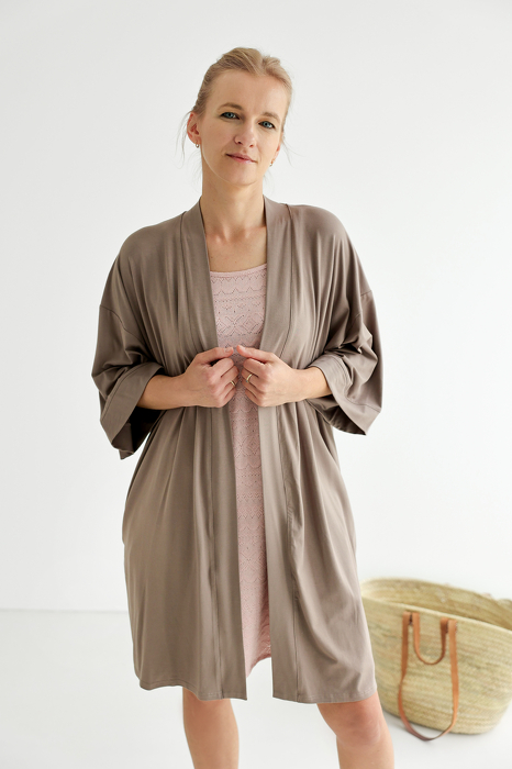 0118-24 KIMONO / BROWN 