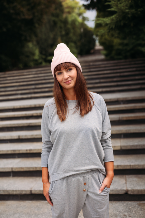 145-21 WOMEN SWEATSHIRT / MELANGE "more than me"
