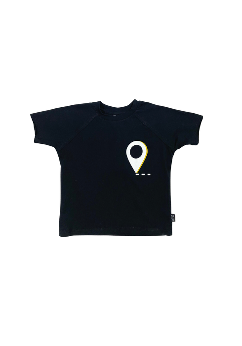 106-21 T-SHIRT "POINT" / black 