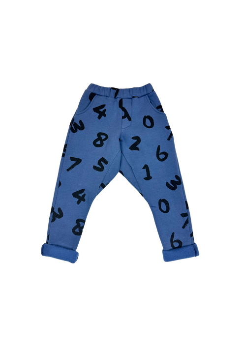 247-25 TROUSERS / BLUE NUMBERS WARM