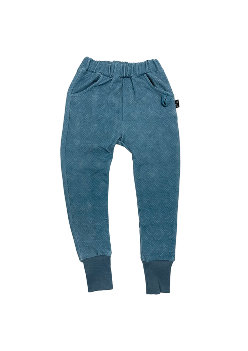 124-21 TROUSERS / WINTER  blue  diamond plate 