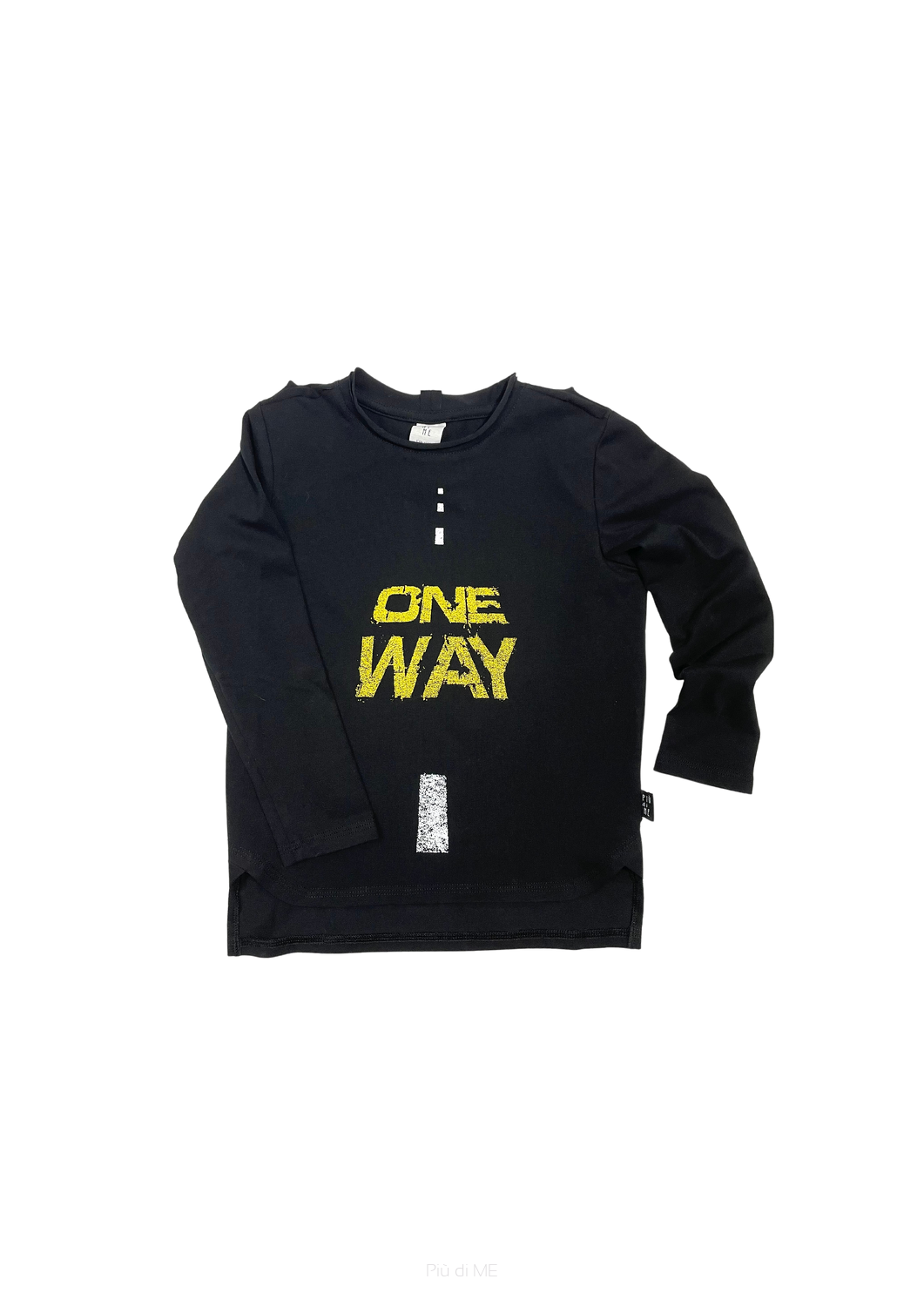 100-21 LONGSLEEVE  BLACK / „one way”