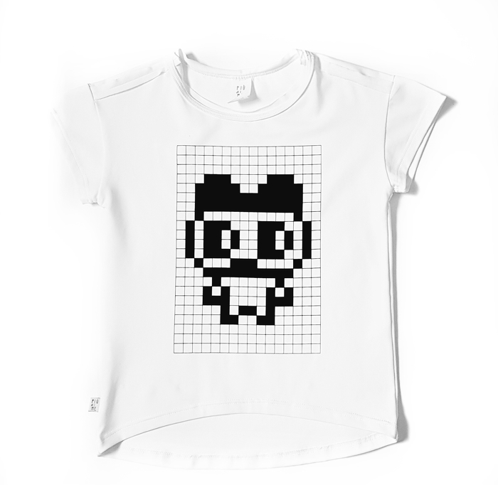 19-051 T-SHIRT WHITE / TAMAGOTCHI