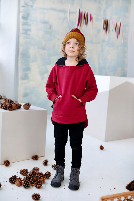 251-22   HOODIE TRAVEL / RED