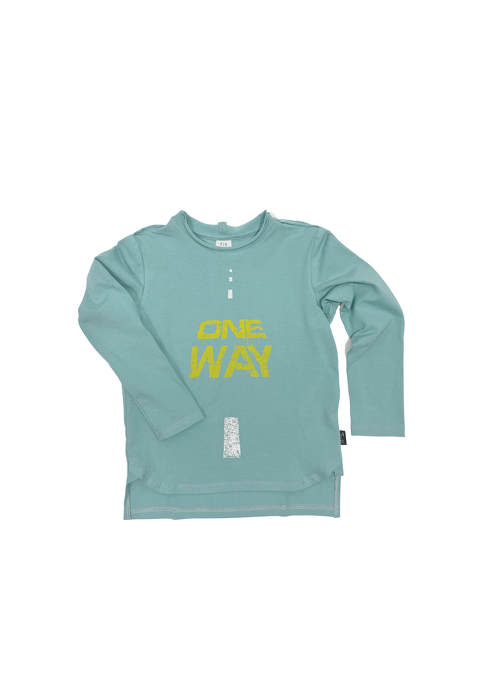 101-21 LONGSLEEVE  MINT / „one way” 